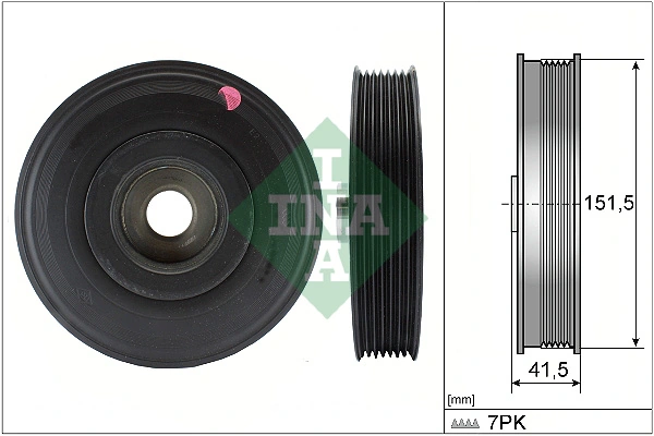 Belt Pulley, crankshaft